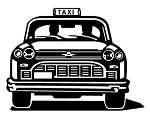 Taxi Cab Decal Sticker